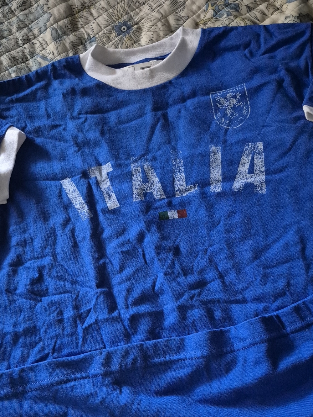 Old Glory Royal Blue Ringer Tee with White Trim